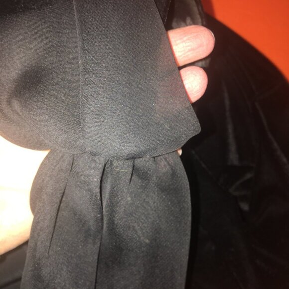 Robbie Bee Elegant Black Velvet Evening Gown Size 8 - Picture 6 of 8